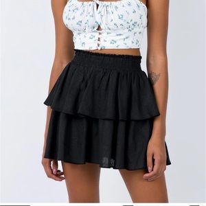 Princess Polly Black Greta Mini Skirt